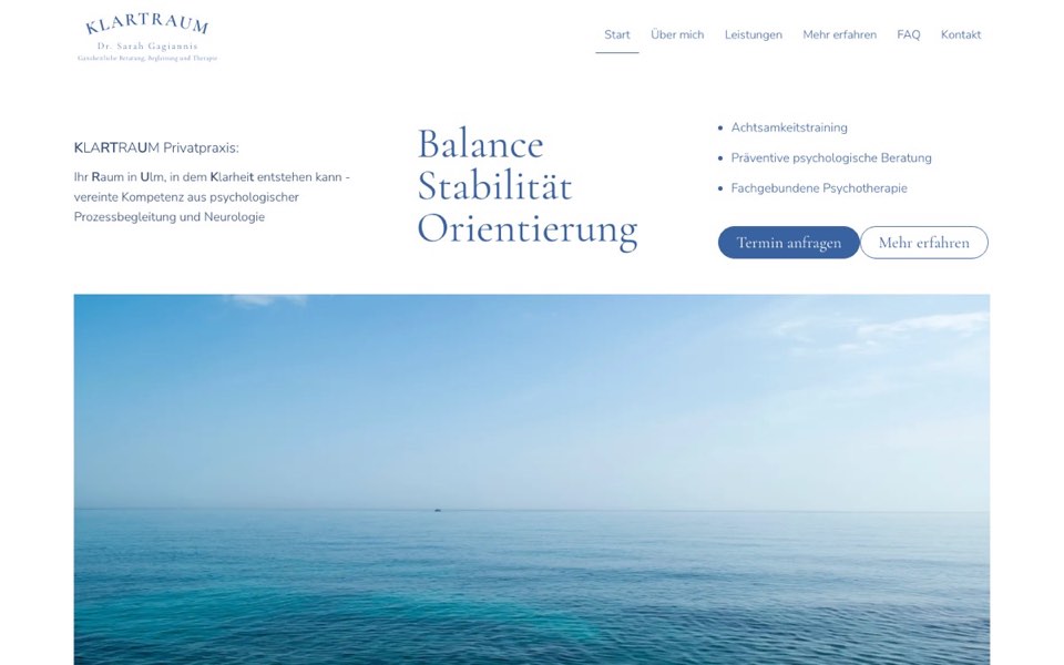 Startseite von www.klartraum-ulm.de
